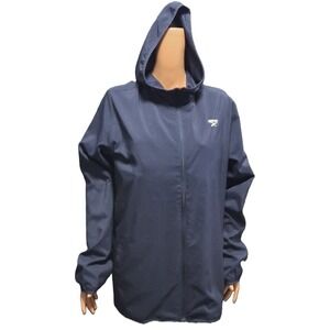 Reebok Lightweight, Hooded Navy Blue Jacket, Size XL, Front Zip, Very Soft